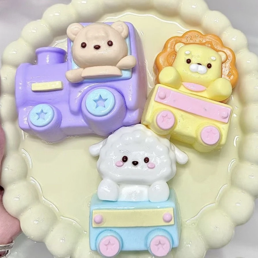 【奶油泥-趣多多/小火车系列】食品级硅胶解压玩具