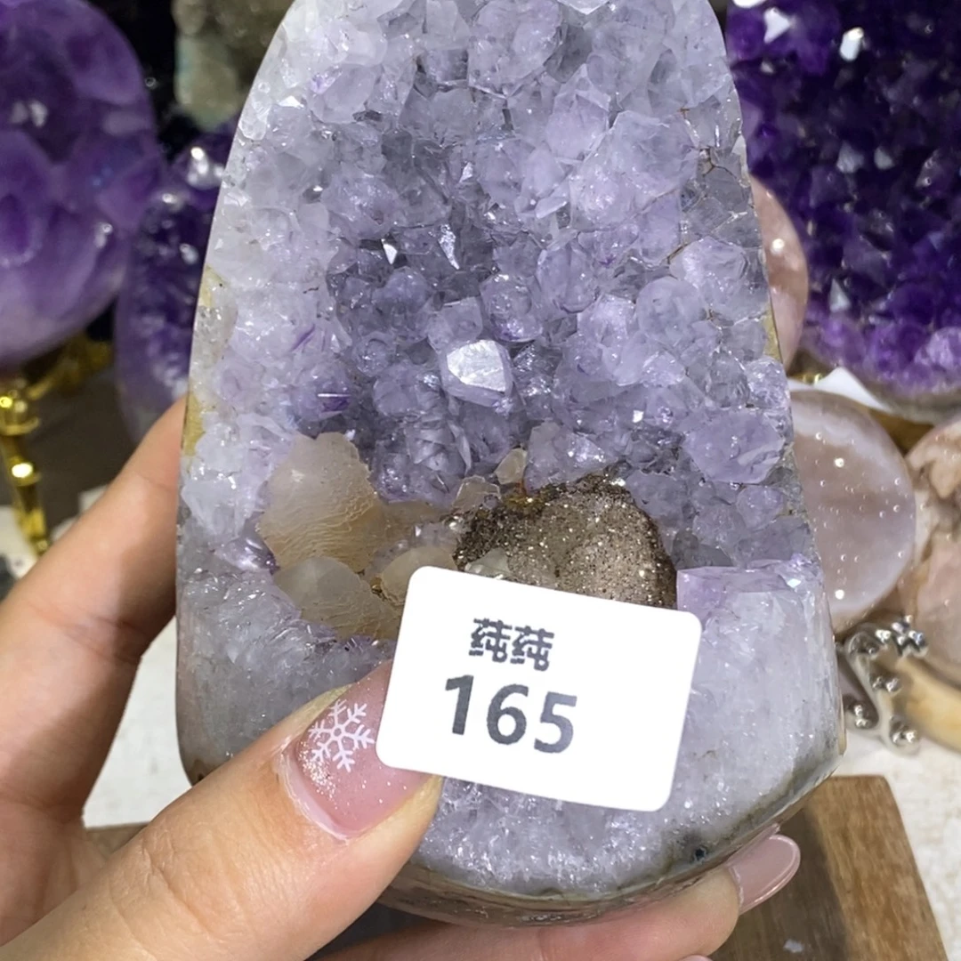 大型摆件（非配饰）未镶嵌紫晶平台方解石