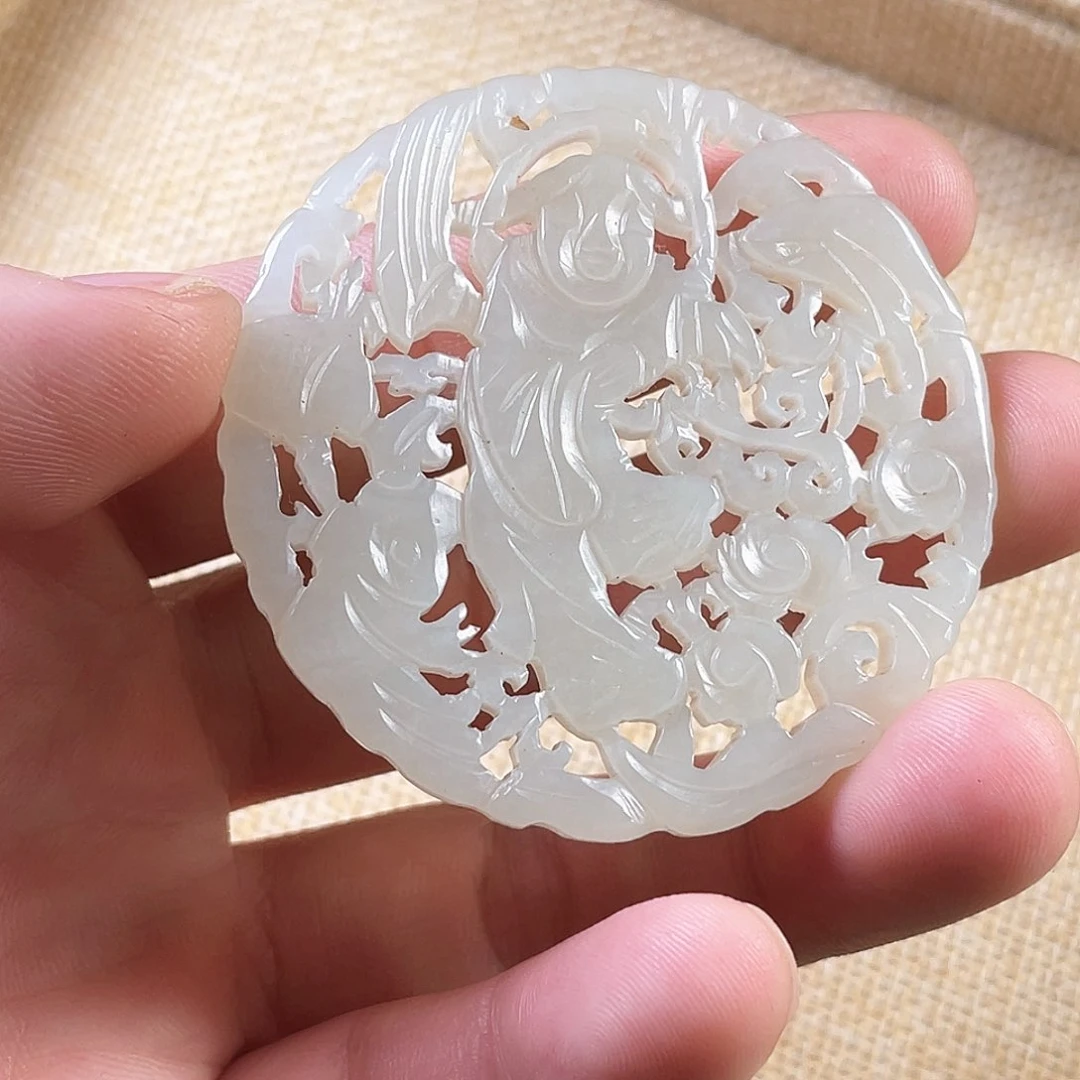 和田玉（糖玉）颈饰未镶嵌