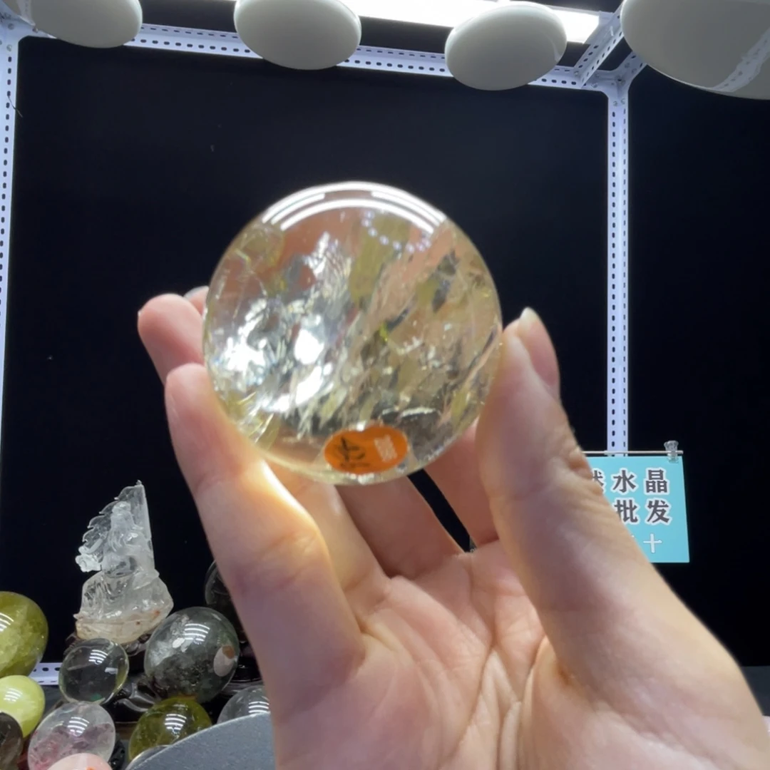 未镶嵌珠宝半成品水晶hh黄水晶c2096