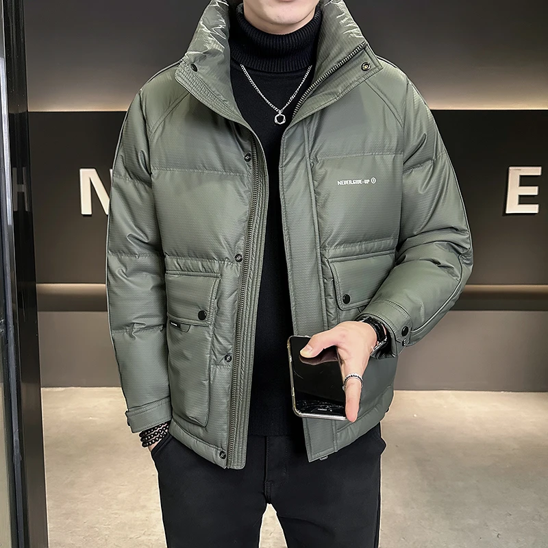 轻薄棉服男2025冬季新款帅气百搭立领时尚潮牌加厚保暖冬装男外套