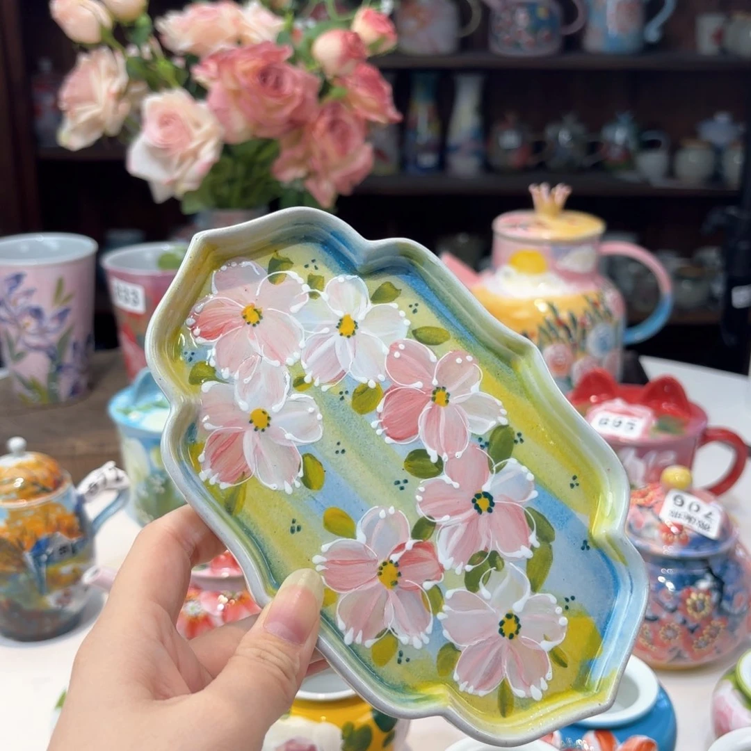 景德镇手绘高温釉下彩陶瓷茶具