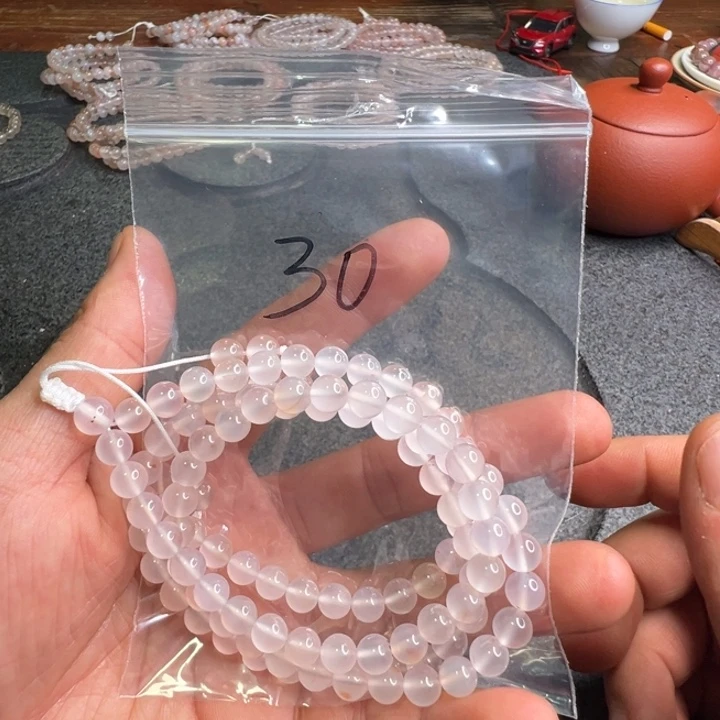 南红玛瑙未镶嵌配饰30号6.7mm