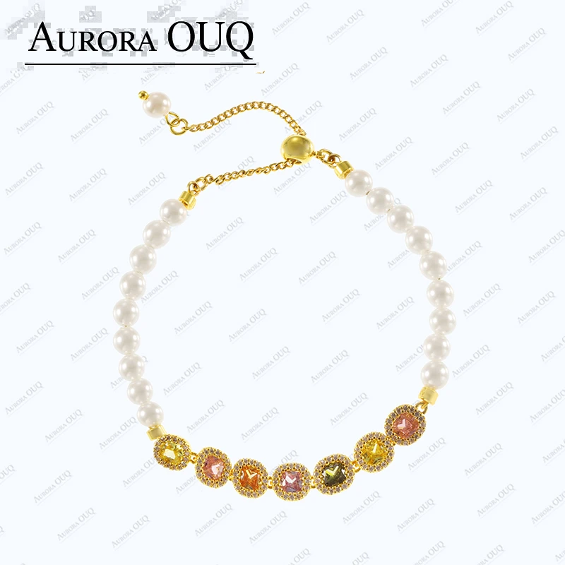 合金合成锆石手链 【琴愿为你】时尚高端气质女手链CL210122