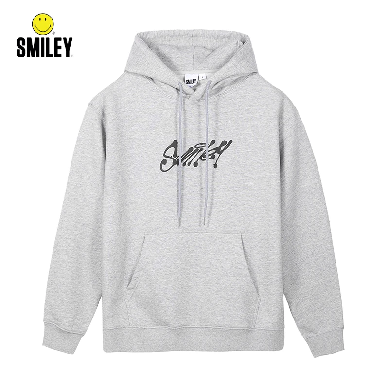 SMILEY/微笑宝贝秋冬款笑脸印花连帽神山隆二联名款宽松休闲卫衣