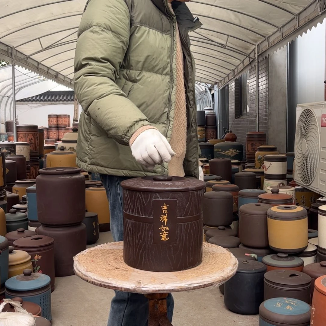 紫砂茶叶罐8 饼茶叶罐