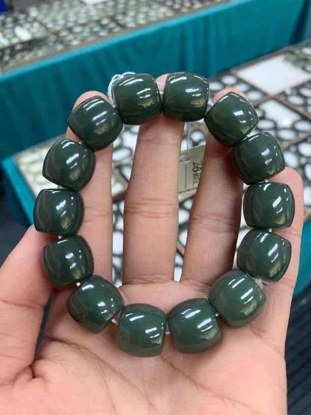 纯天然新疆高瓷蓝和田玉卡16 ZAA1162