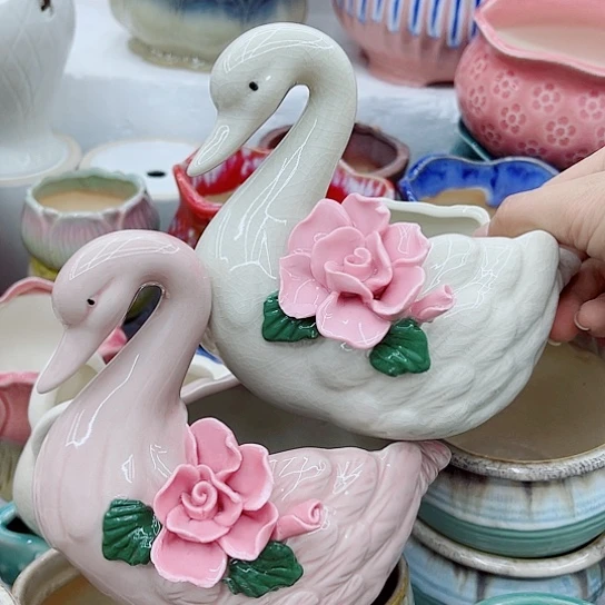 多肉绿植陶瓷花盆9.9包邮