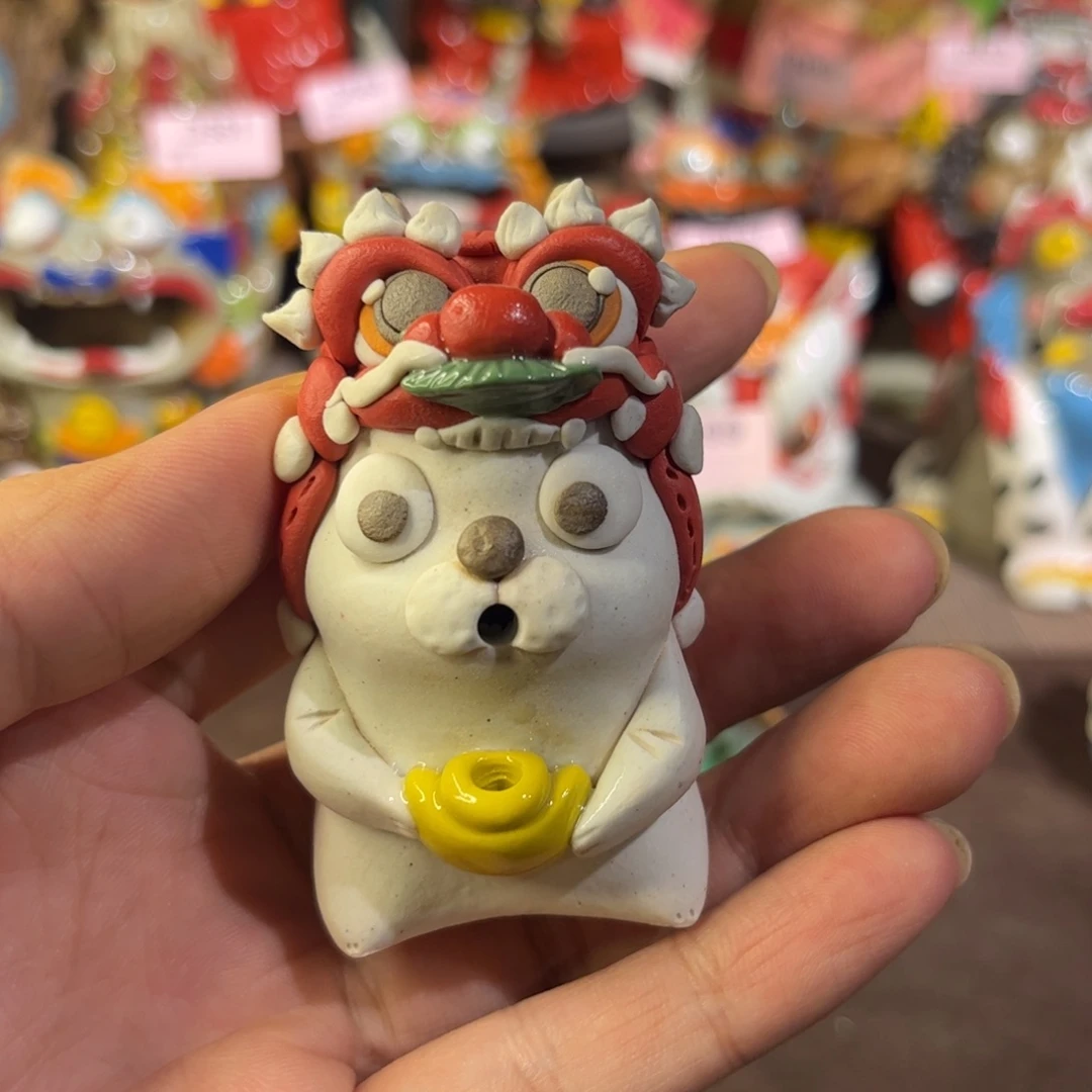 泥塑纯手工茶宠摆件