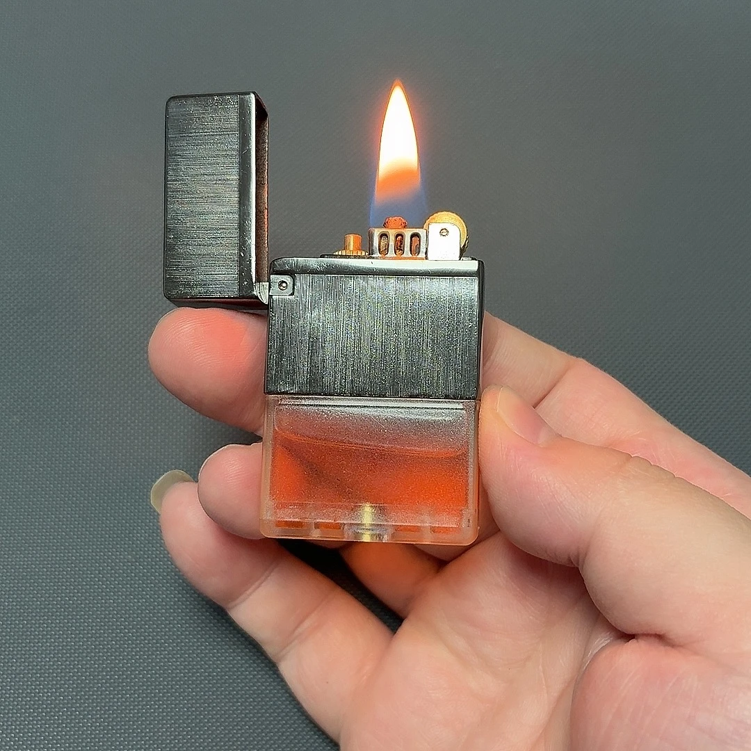 透明油仓煤油打火机 可视油仓打火机 加油打火机 包邮