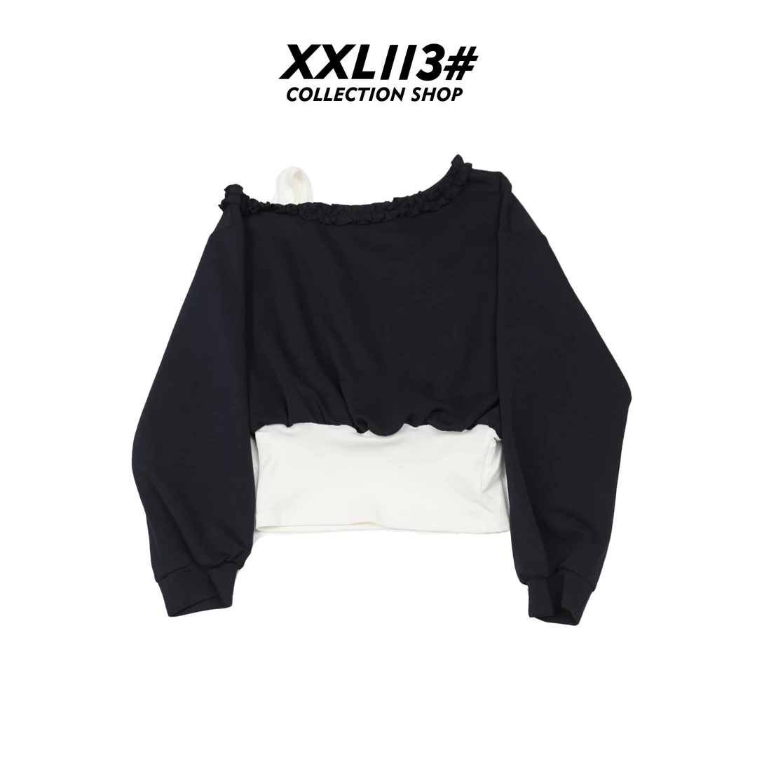 113* CENTRALIZED SHOP斜肩拉链长袖秋季常规套头卫衣X5F27H6775