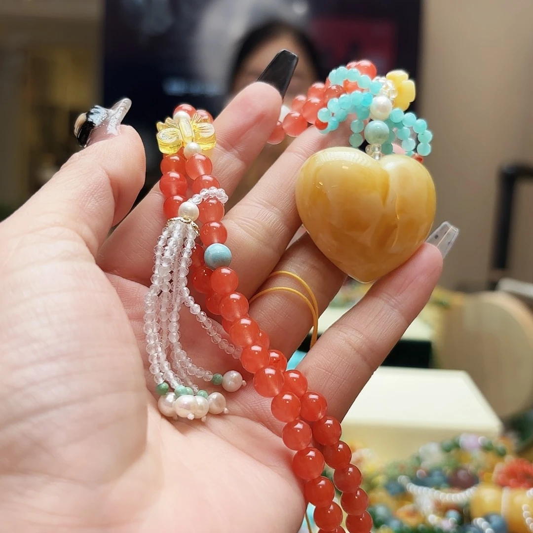 琥珀颈饰未镶嵌*️**琥珀