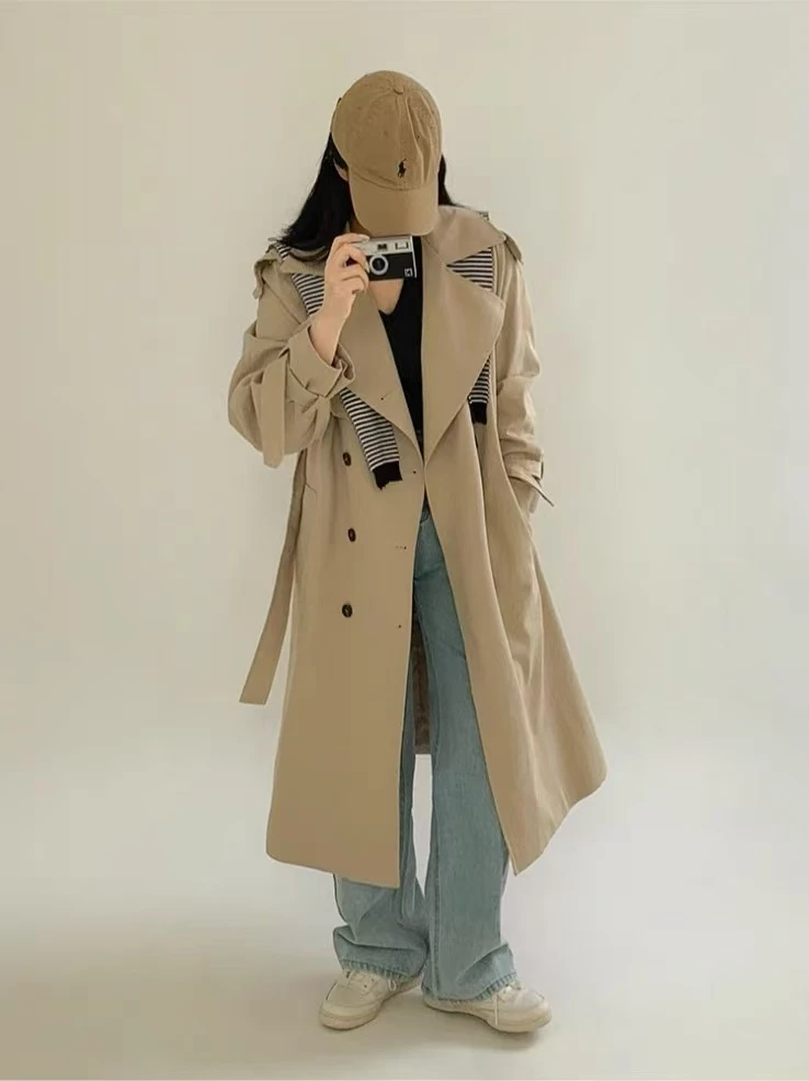 ES2517 新款 时尚气质收腰百搭风衣