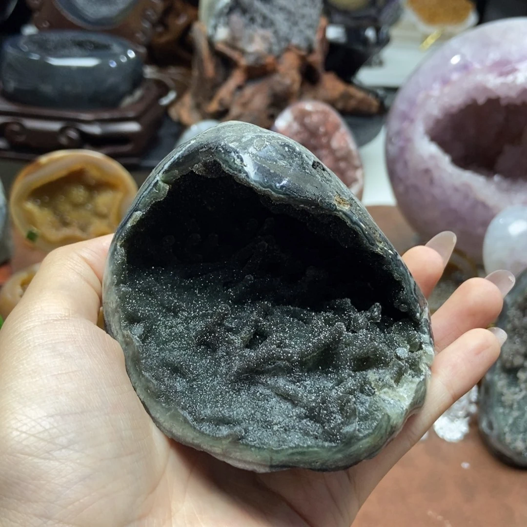 紫晶摆件未镶嵌水晶