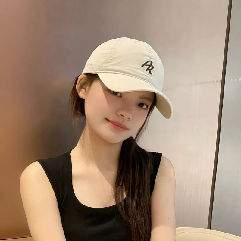 棒球帽女高品质帽子水洗棉字母刺绣韩版鸭舌帽春夏户外森系宅萌系
