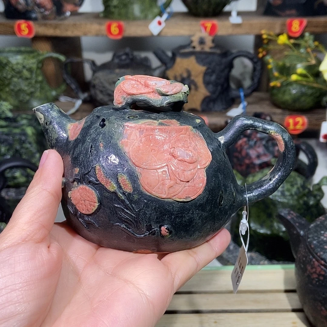 懂***儿安山玉梅壶玉福在眼前