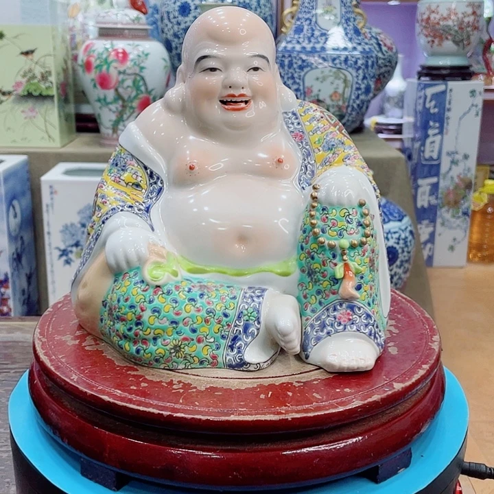 花瓶全手工粉彩罗汉