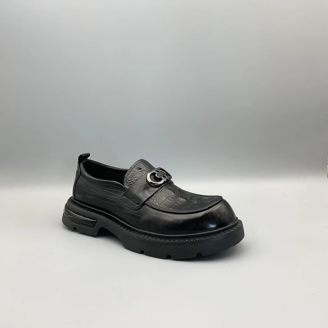 休闲男皮鞋男士单鞋舒适时尚百搭夏季透气24332