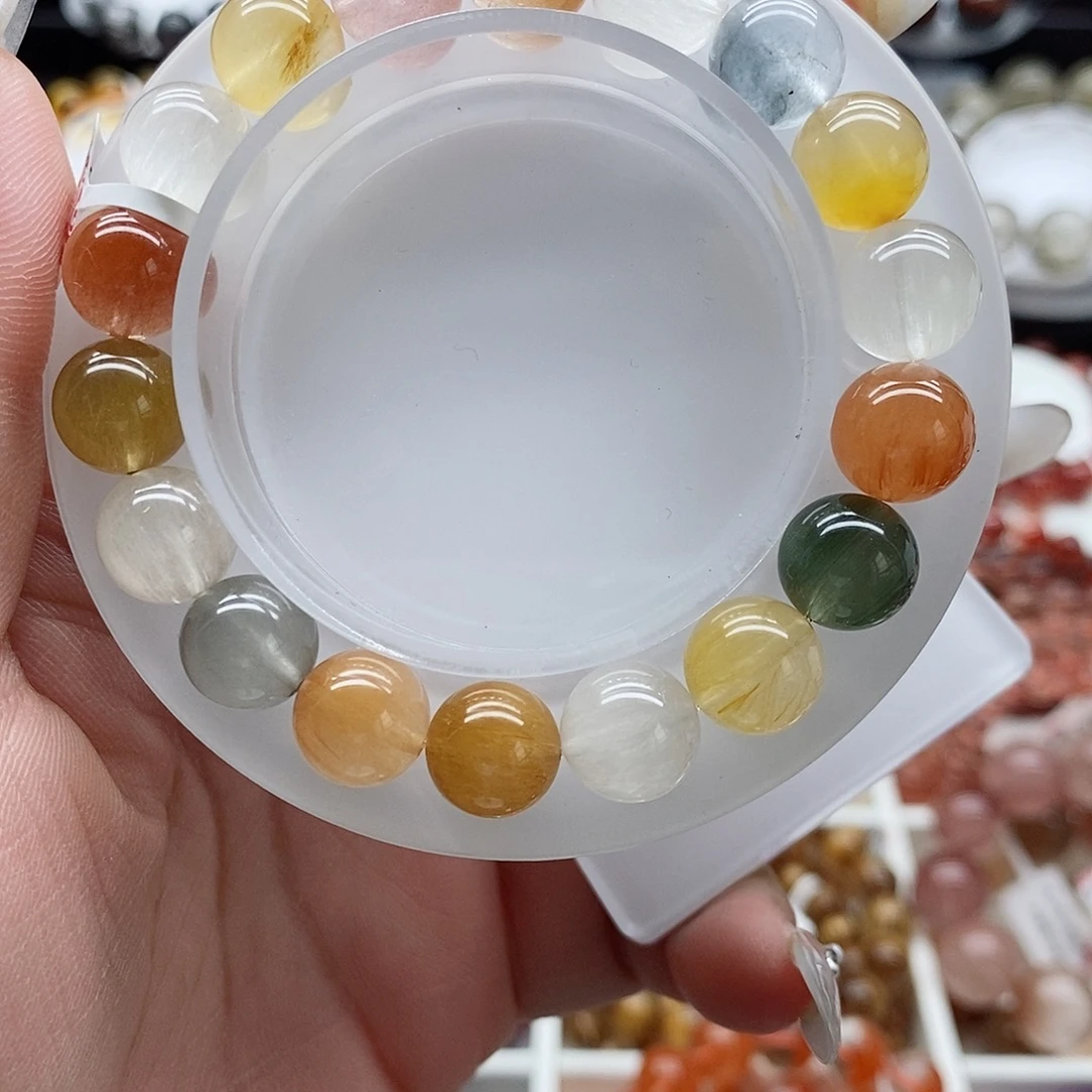 未镶嵌手链水晶兔毛