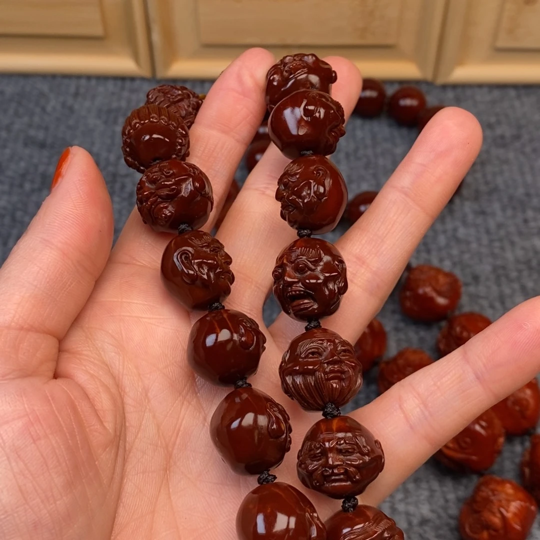 迷***精橄榄核手串/手链手持罗汉16