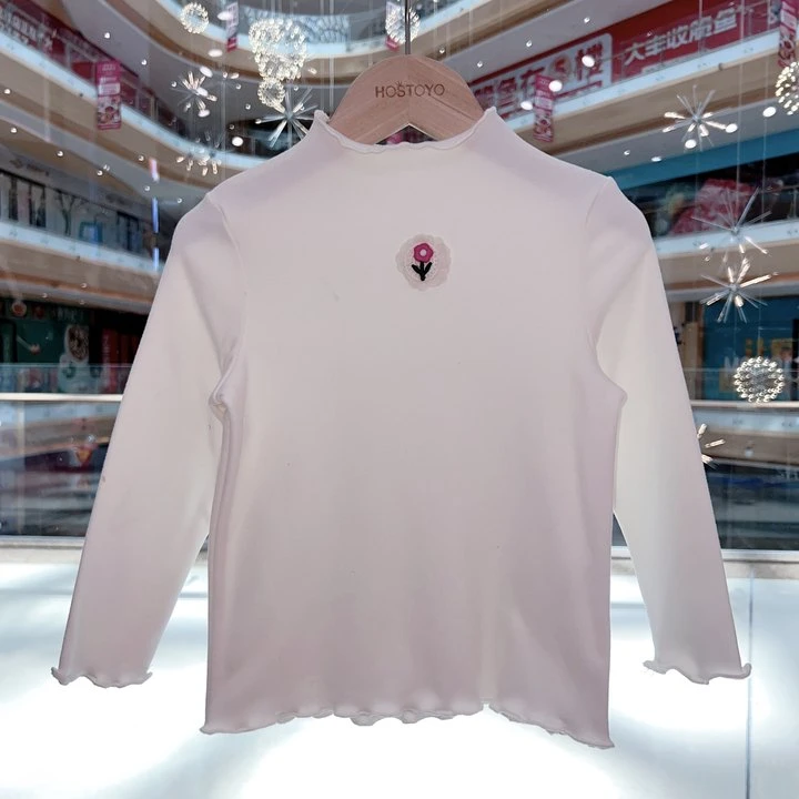 皇室童缘2025春季女童甜美印花打底衫15880239011