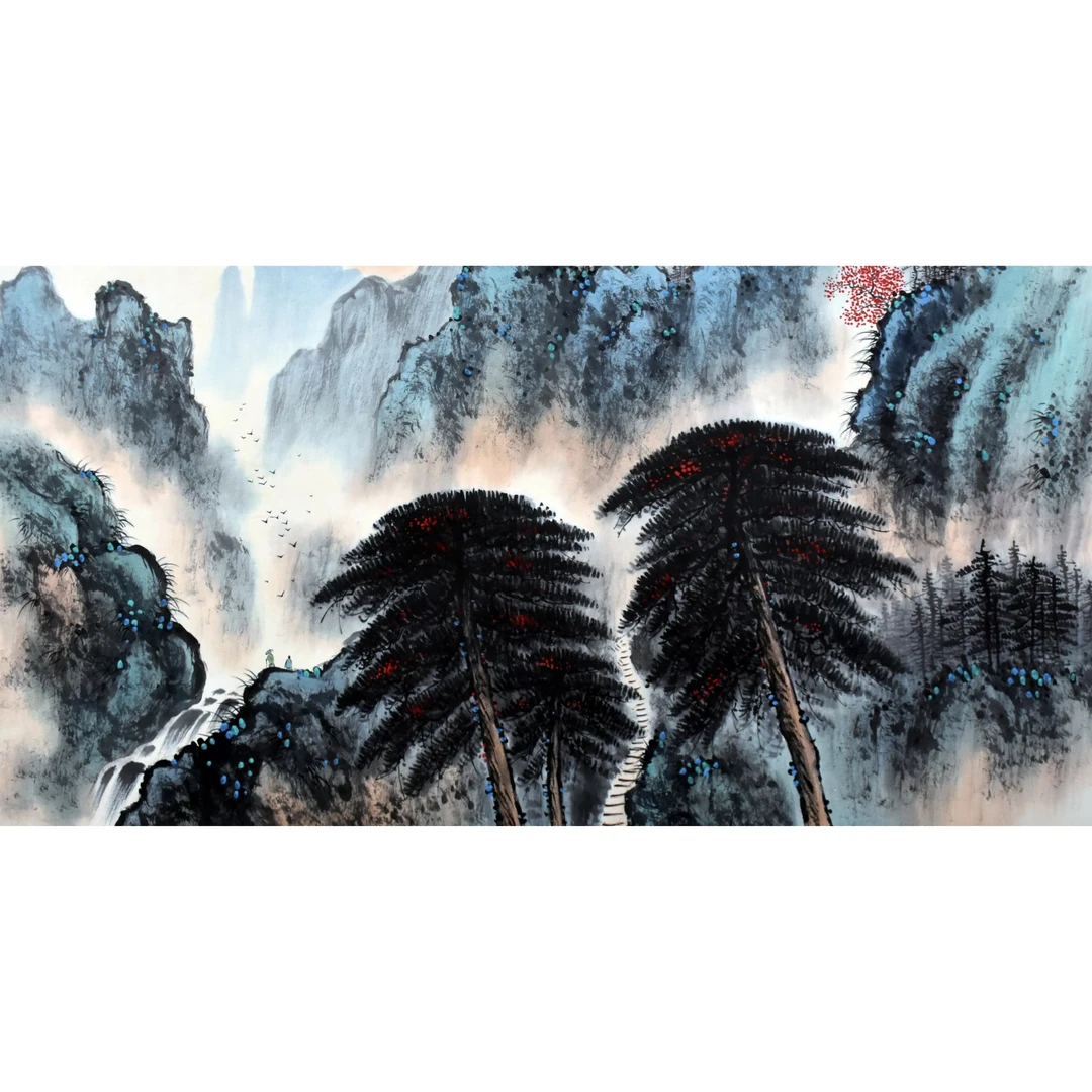 HM9350 暮霭归雅 95×177 纸本镜片 15平尺