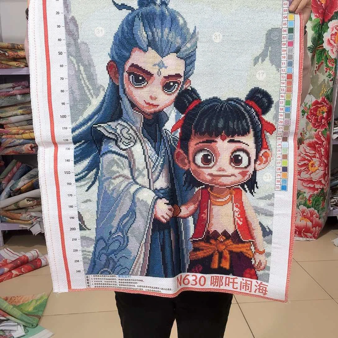 棉十字绣成品出售