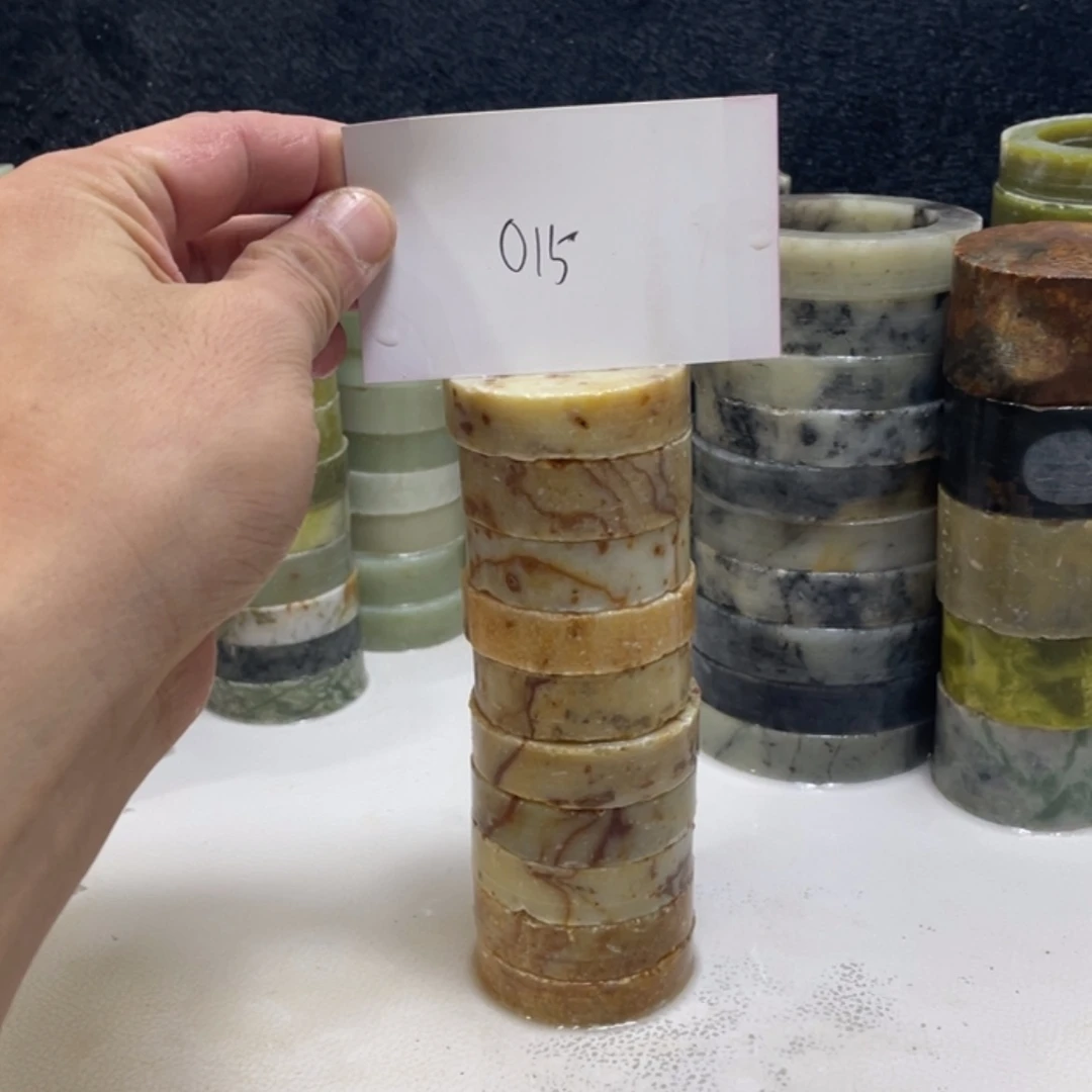 【闪购商品】蛇纹石玉珠宝半成品未镶嵌永*