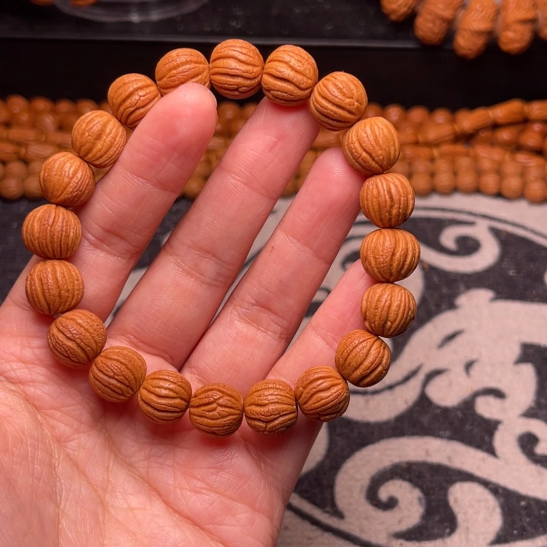 手串桃核龙纹八棱13