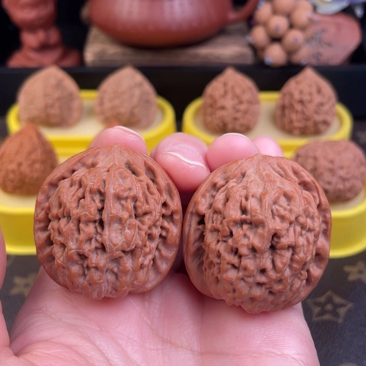 吊坠文玩核桃莲花39