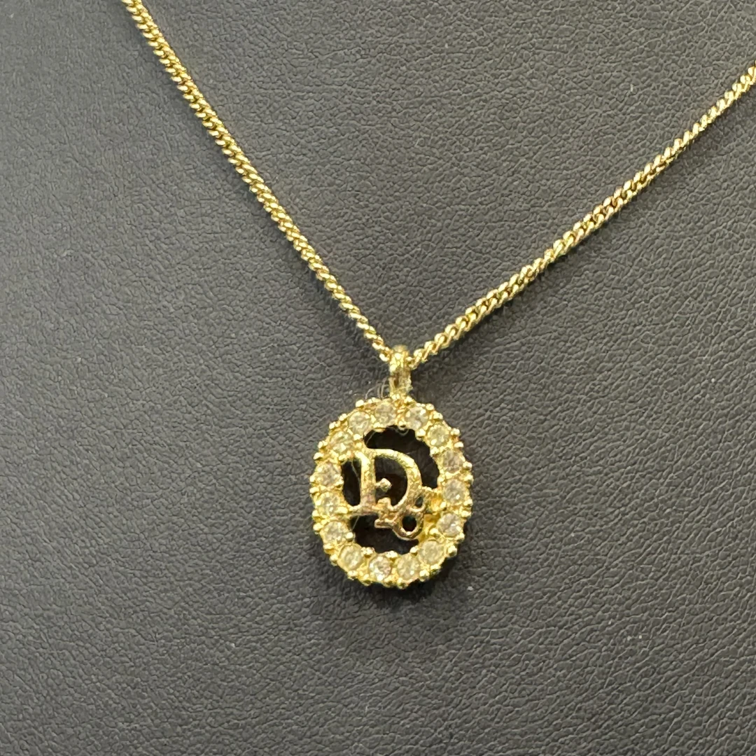 95新 DIOR/迪奥 DIOR字母镂空带钻项链/JJ03714316/4316