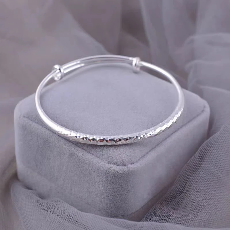 足银手镯 999纯银手镯货号 2067女款【无礼盒】