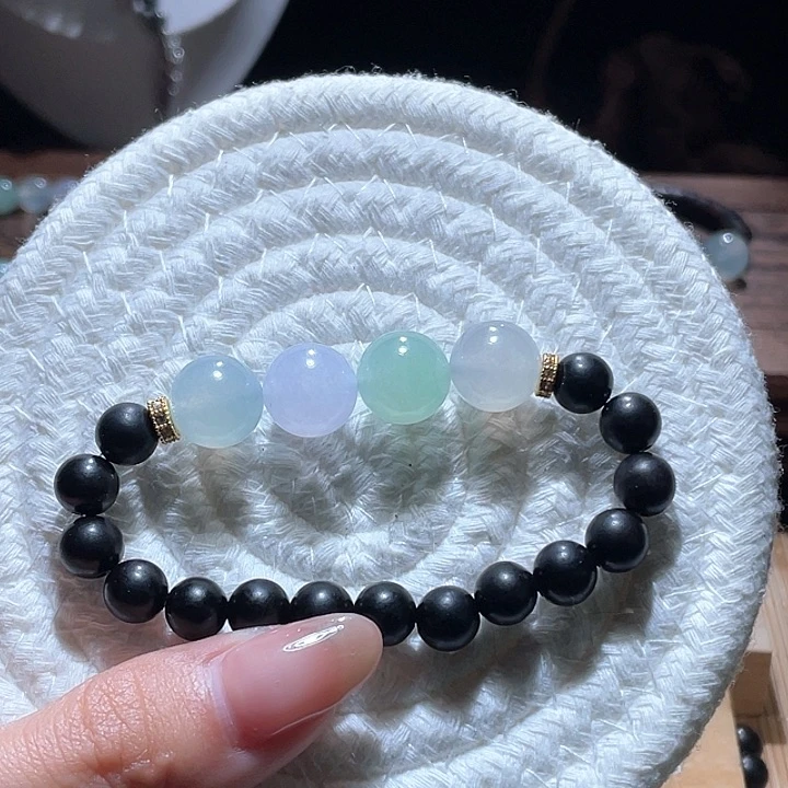 翡翠手链未镶嵌春夏秋冬手串卡12