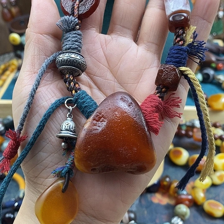 蜜蜡未镶嵌项链项链