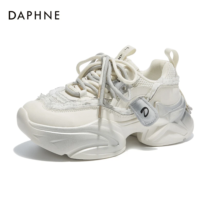 Daphne/达芙妮2025秋冬爆款高颜值老爹鞋网红时尚百搭厚底休闲鞋
