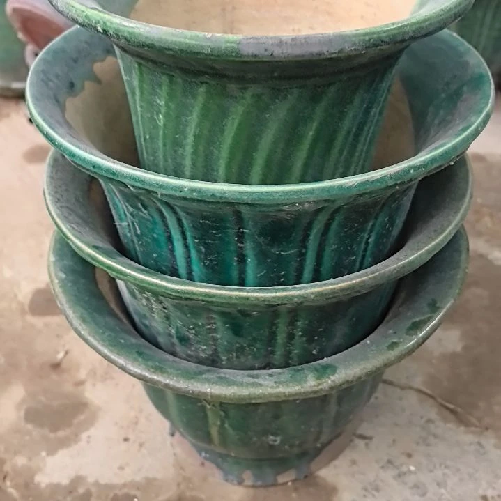 红陶锦*石湾花盆4个