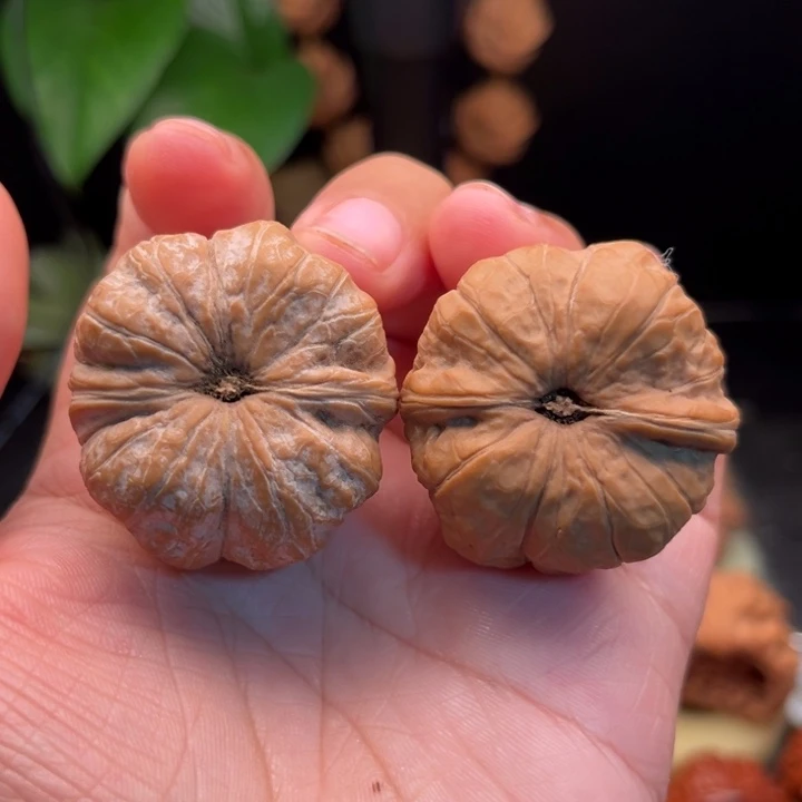 K****文玩核桃把件玉蝉全