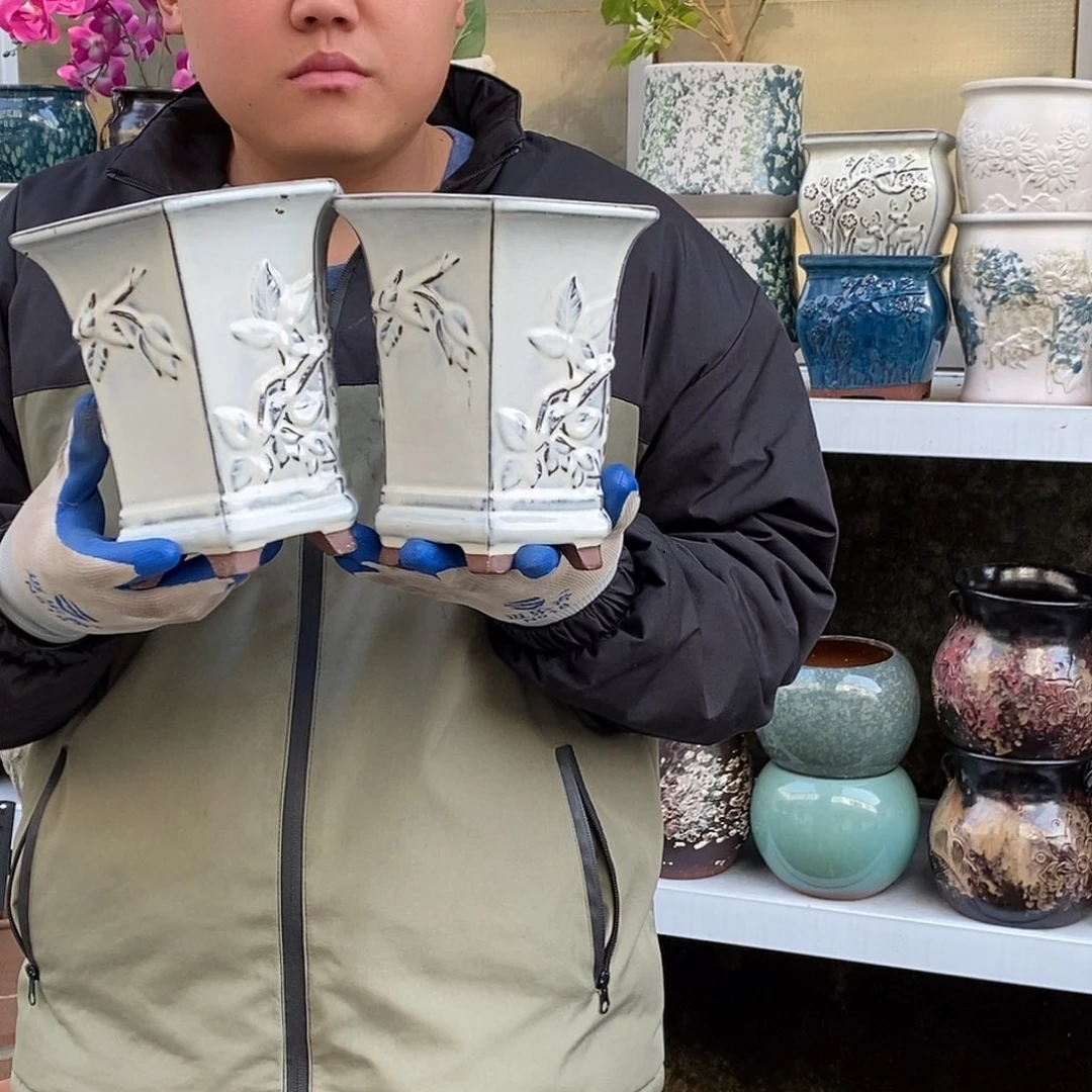 紫砂花盆口17高20福利