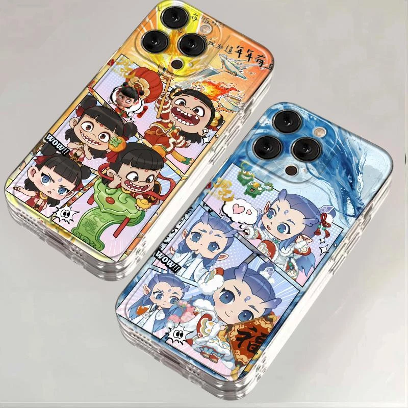 Lucky如意哪吒敖丙适用iPhone16苹果15手机壳华为vivo小米oppo套