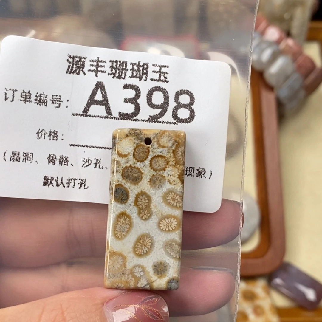 赛***车硅化玉未镶嵌颈饰