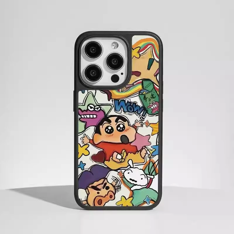 蜡笔小新适用苹果17ProMax手机壳16Pro日韩ins风15可爱14磨砂潮牌