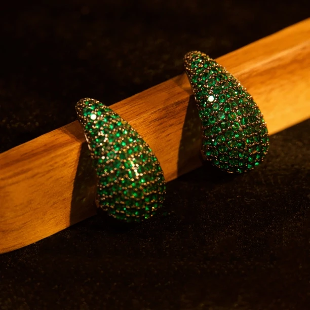 铜合金耳饰 A415初夏温柔气质优雅高级感流苏耳钉ins风复古耳环