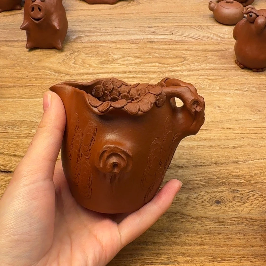 紫砂茶壶茉***来杯杯杯