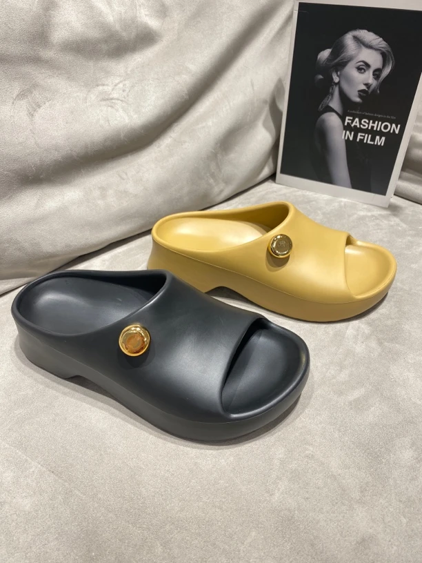 一字拖鞋舒适厚底时尚凉鞋夏季增高网红拖鞋一字拖凉拖鞋外穿休闲