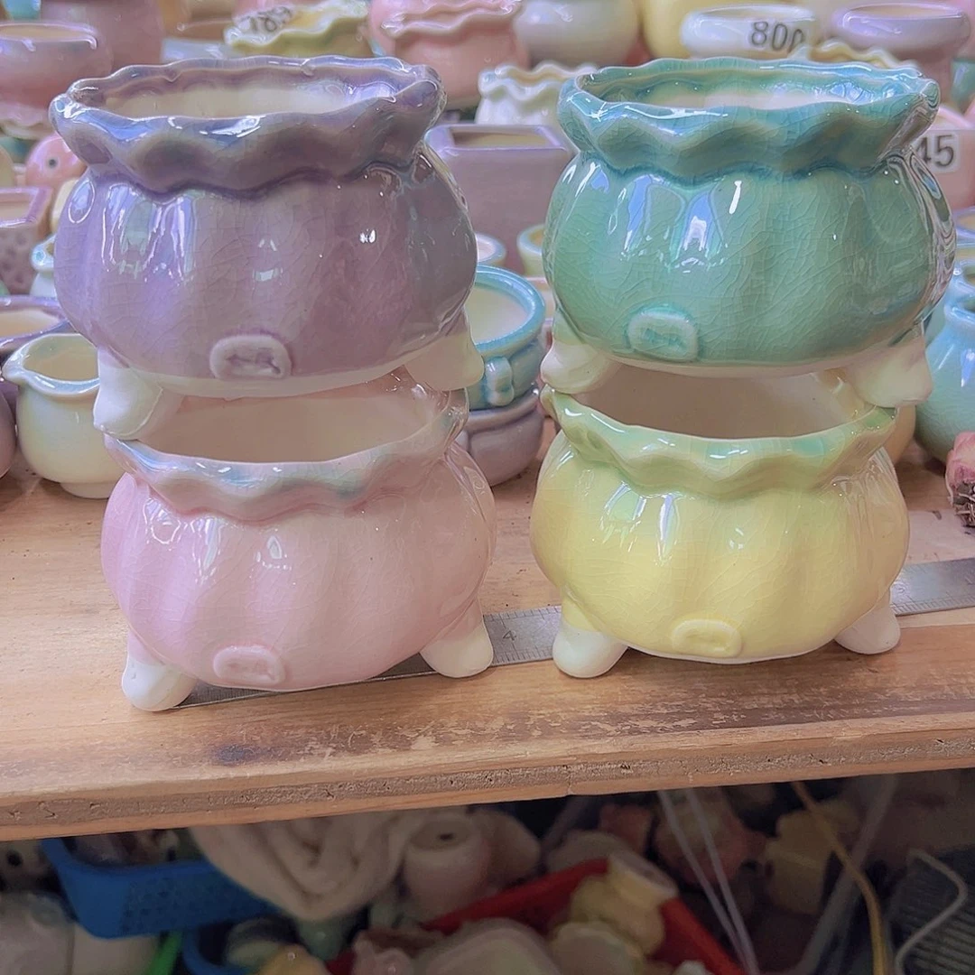 陶瓷花盆单场满12包邮