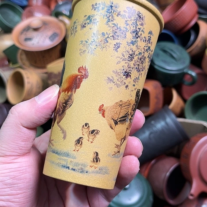 紫砂茶杯全手工紫砂主人杯