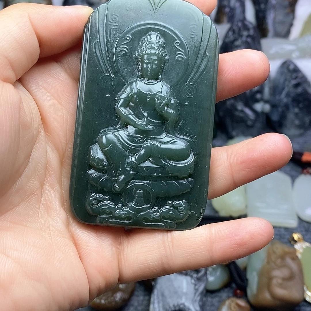 和田玉未镶嵌颈饰