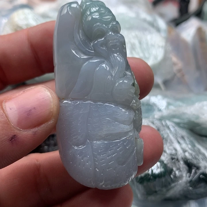 翡翠未镶嵌颈饰保真天然a货翡翠