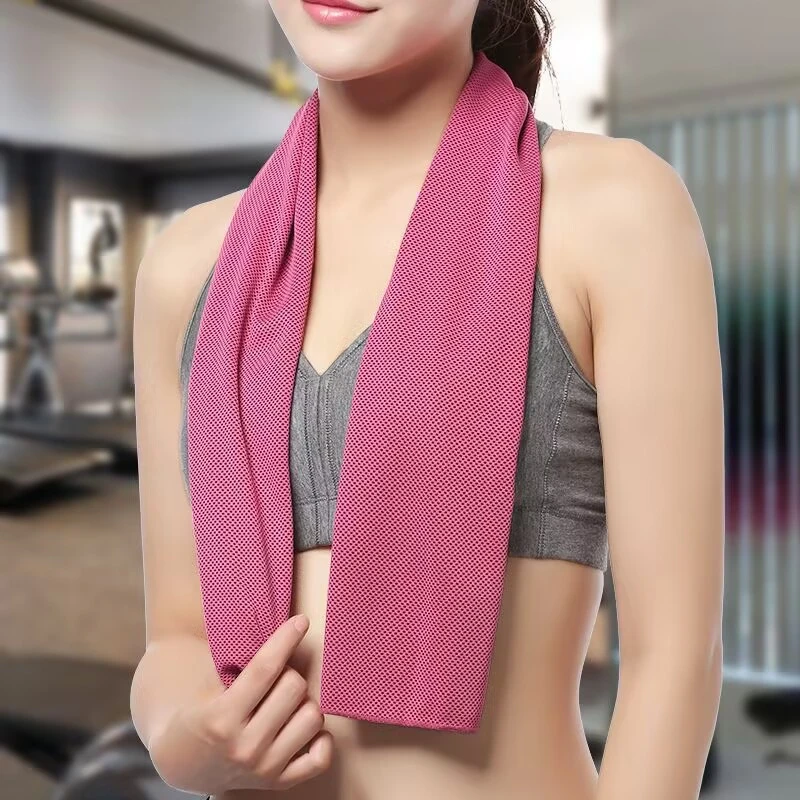 冷感运动毛巾吸汗健身房擦汗巾女夏冰凉速干便携旅游旅行跑步快干