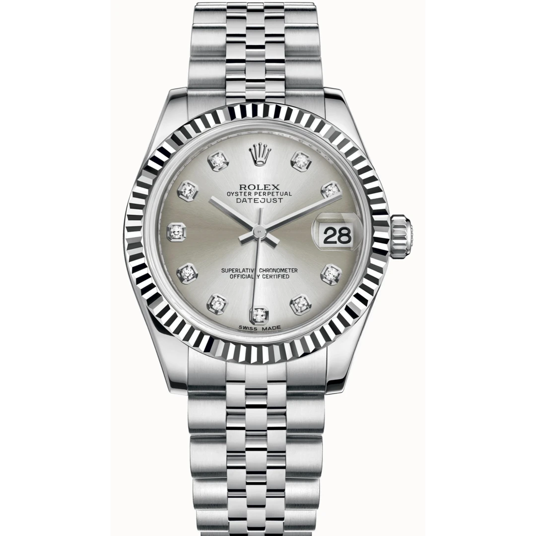99新 Rolex/劳力士 深圳名典/78274银面大钻原镶钻/单表/31mm